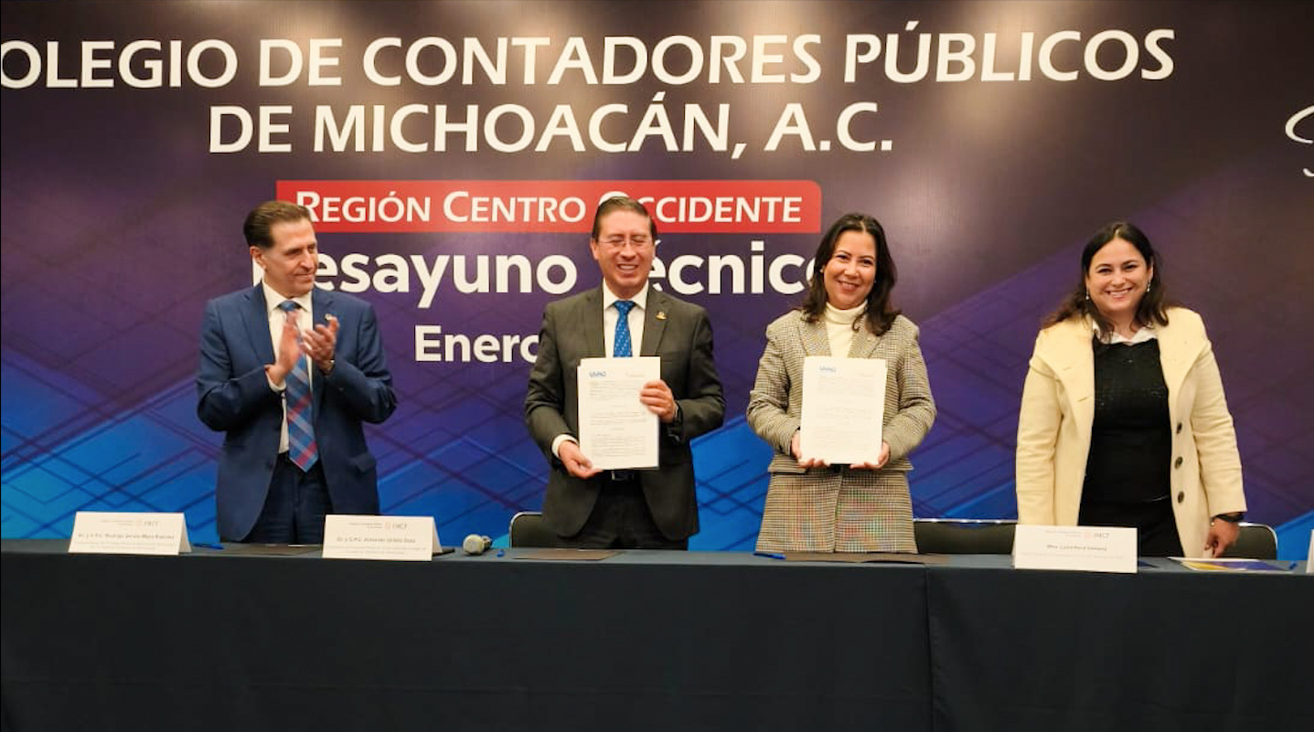 Suman esfuerzos el Colegio de Contadores Públicos de Michoacán y la UVAQ